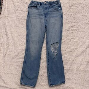 Good American Medium Blue Straight Leg Jeans